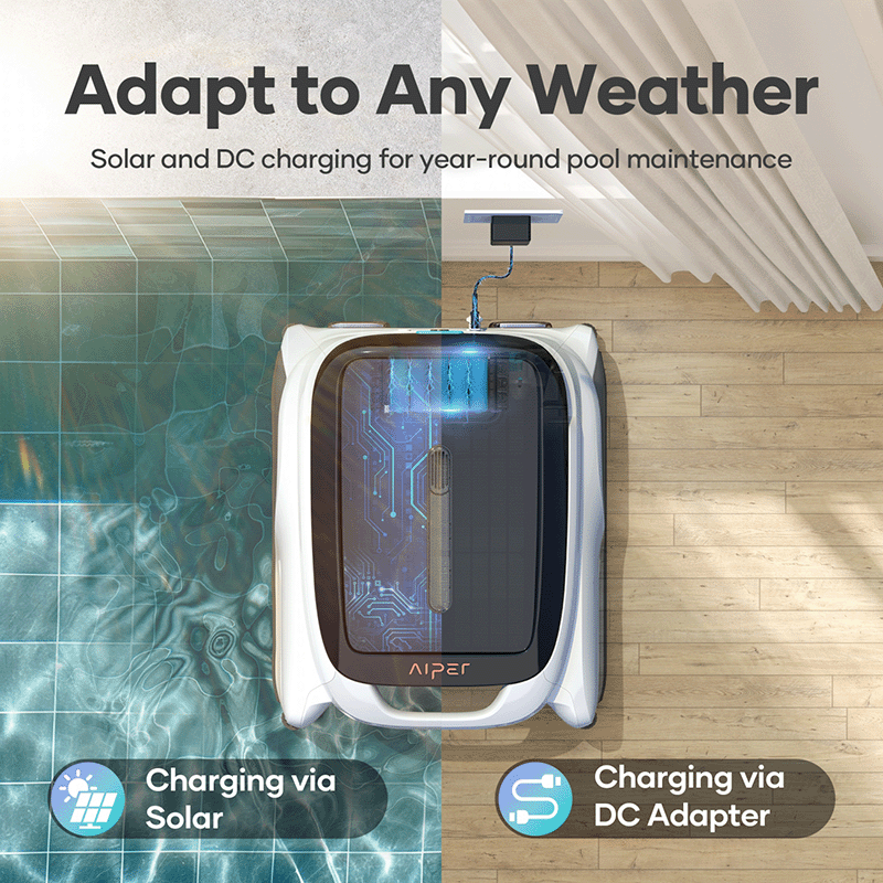 Aiper Surfer M1 Solar Powered Robotic Pool Surface Skimmer