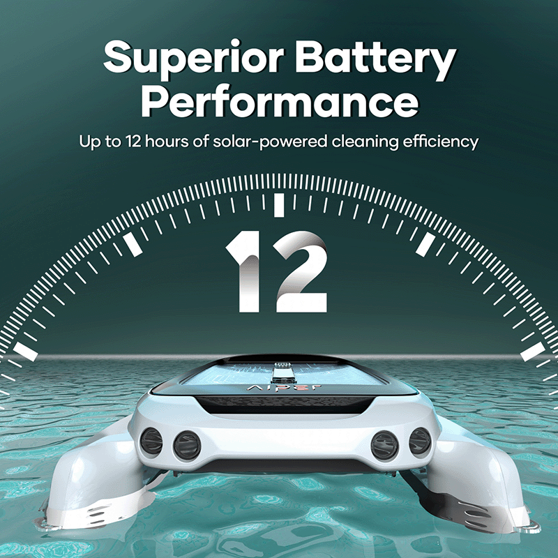 Aiper Surfer M1 Solar Powered Robotic Pool Surface Skimmer