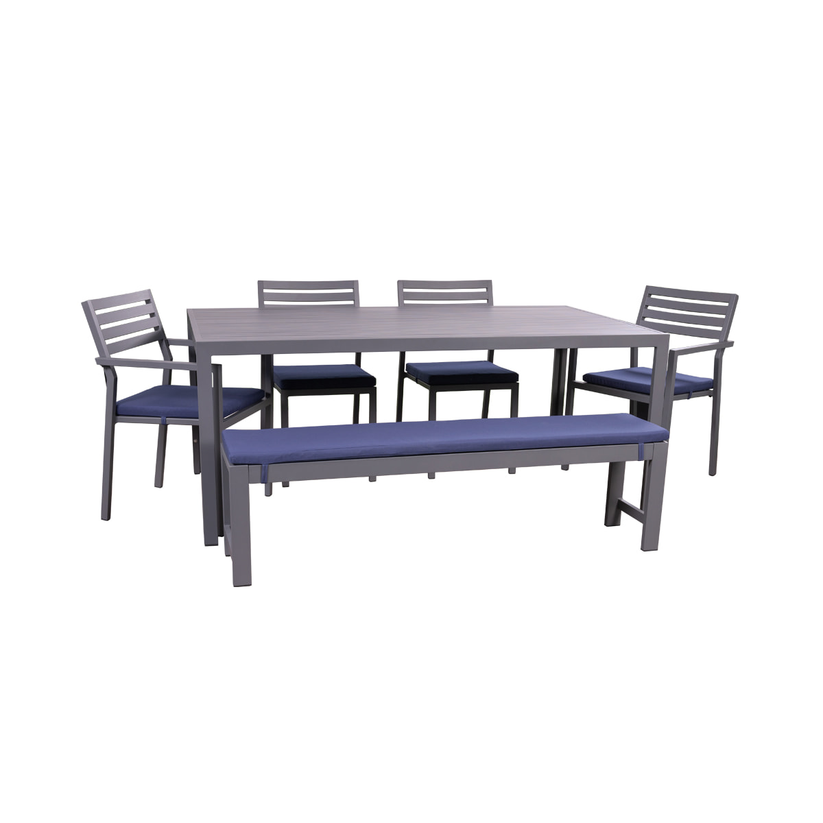 Valentine Dining Set 4 Chairs and 1 Bench - Table 39