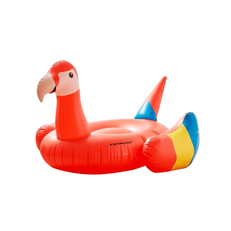 Flotteur de piscine en forme de perroquet géant