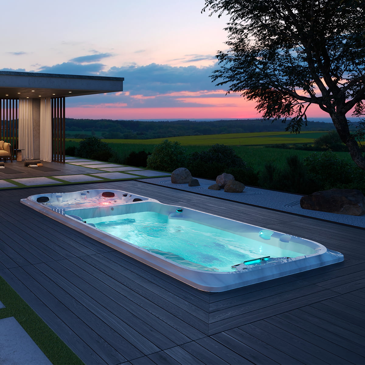 Spa de nage - PowerActive J19DT