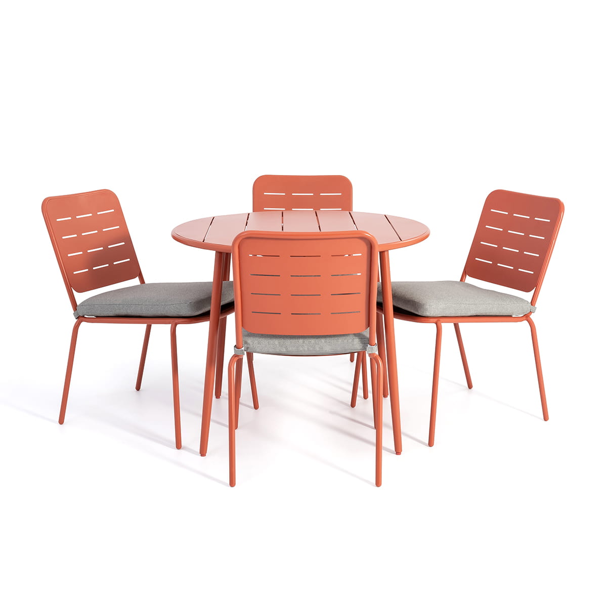 Coral Flores Dining Set – 4 Chairs and Round 35'' Table