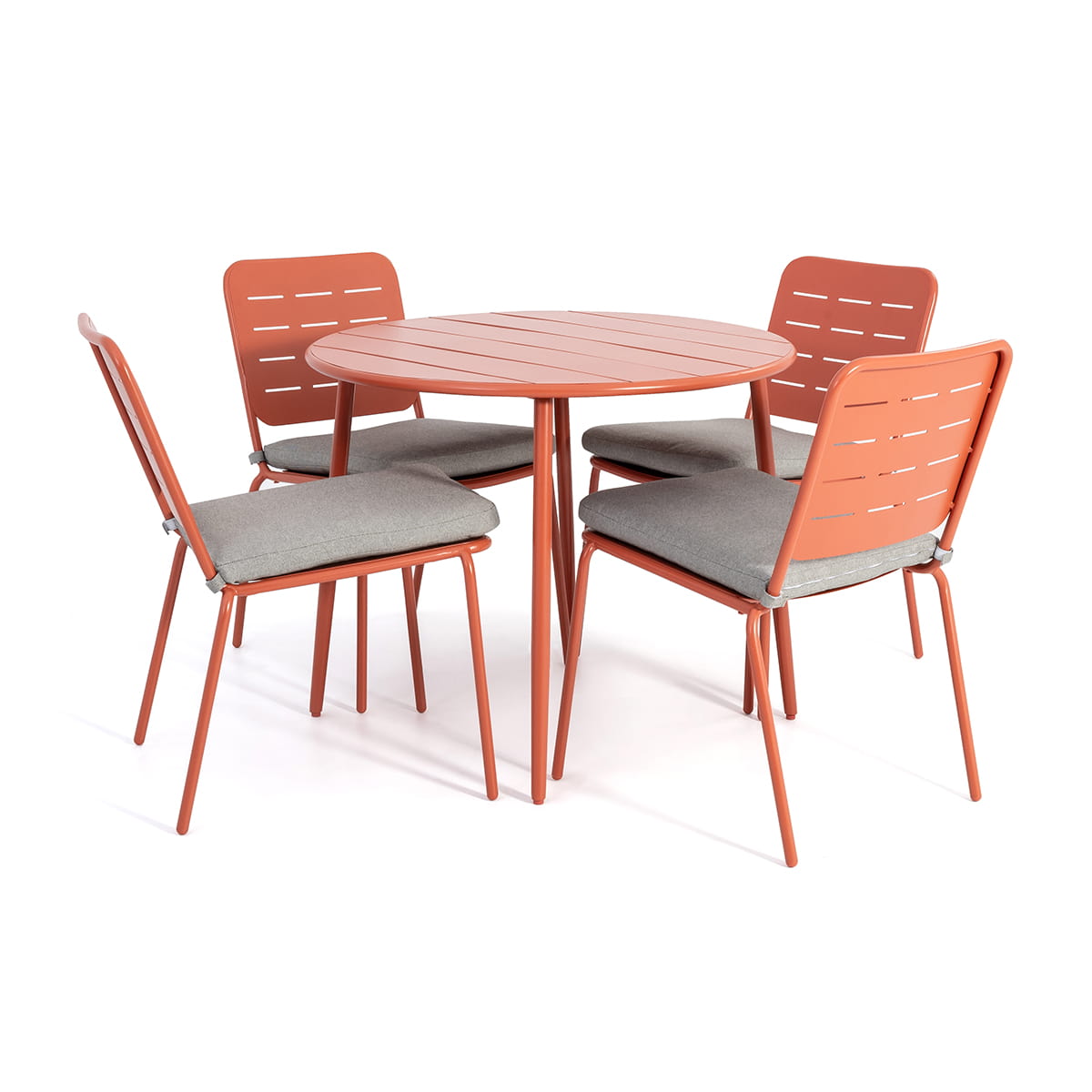 Coral Flores Dining Set – 4 Chairs and Round 35'' Table