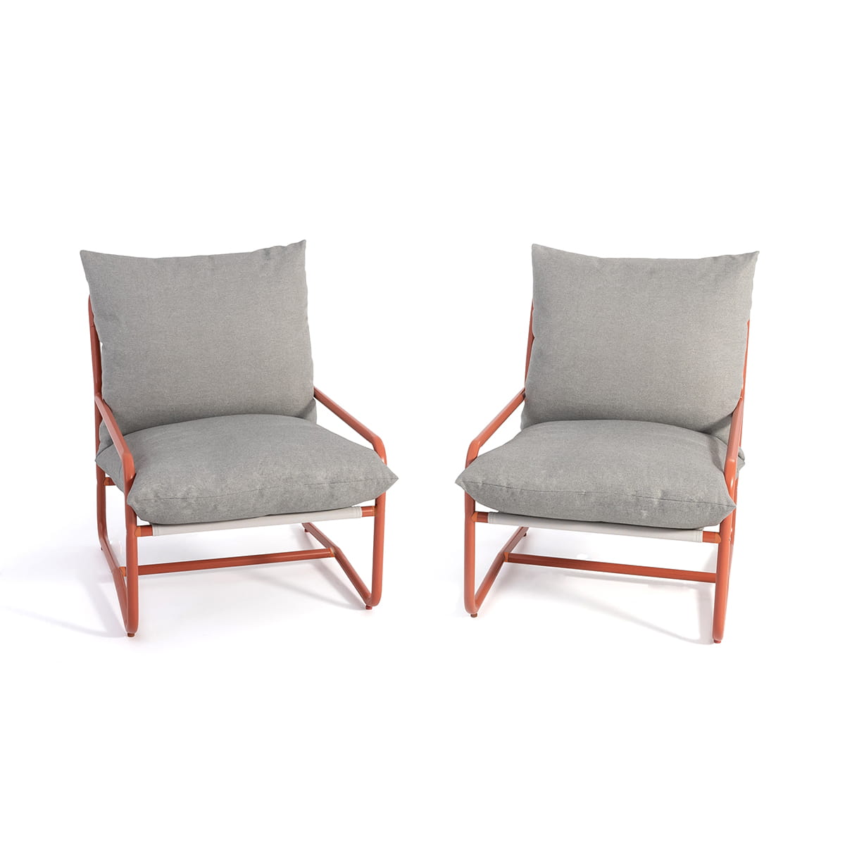 Miro Conversation Chair - Coral