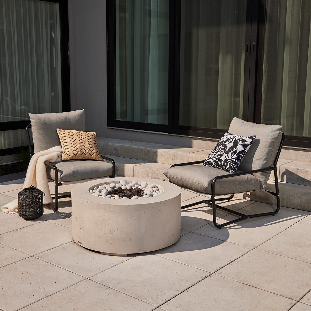 Miro Conversation Chair - Black