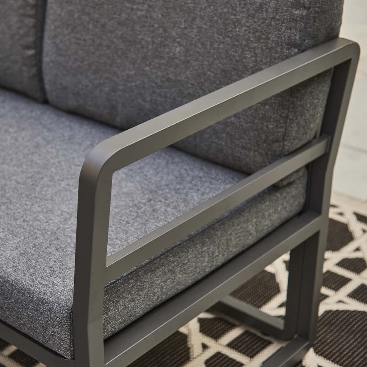 Sectionnel à dîner Dylan - Gris foncé