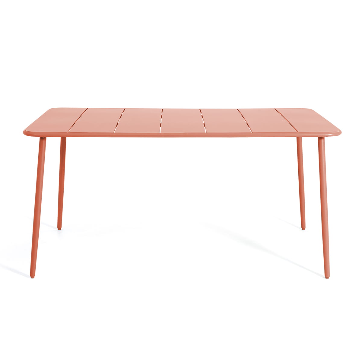 Table à dîner rectangulaire Flores - Corail