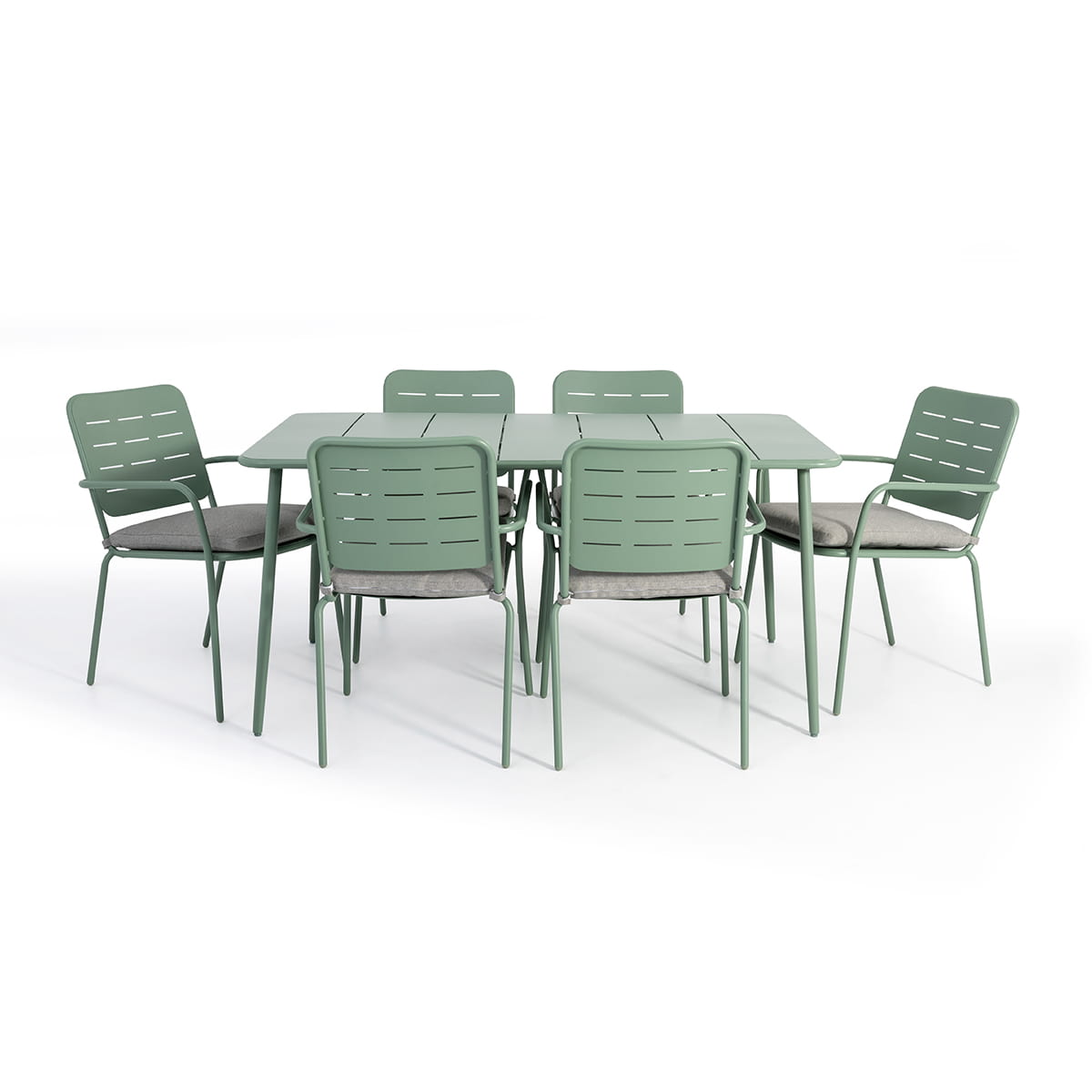 Ensemble à diner Flores 6 chaises et table - Table rectangulaire 35'' x 59''