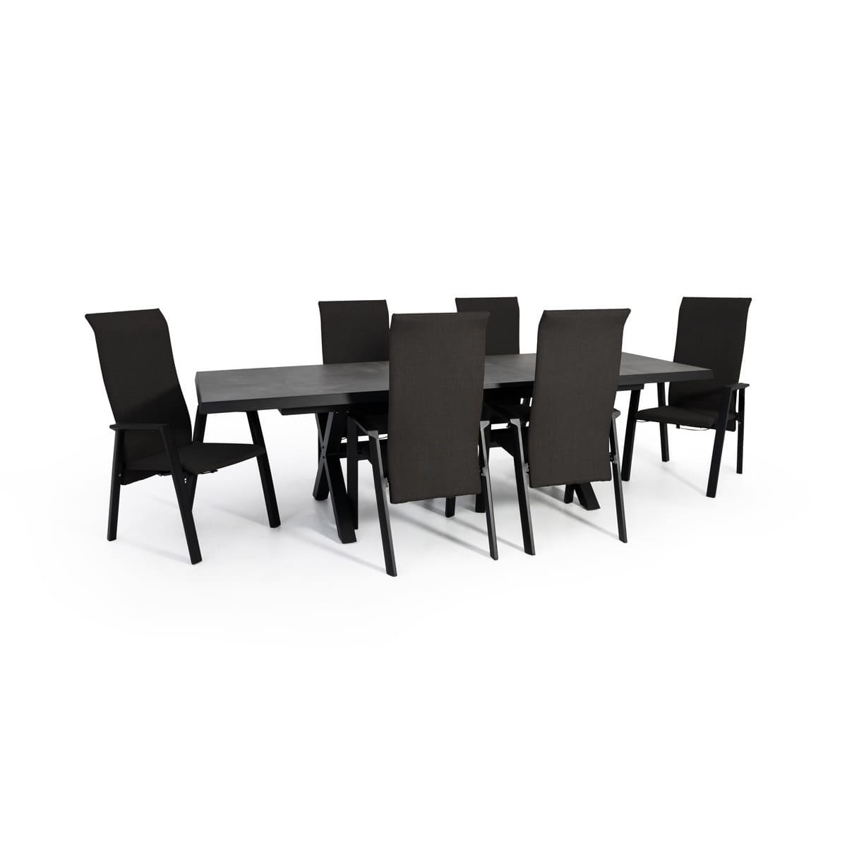 Ensemble à dîner Iceland - 6 chaises à haut dossier et table 41'' x 79''
