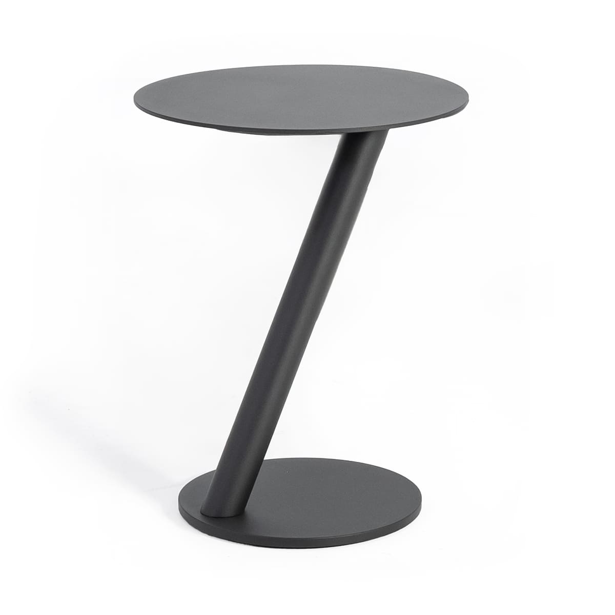 Table d'appoint ronde Reno - Charbon
