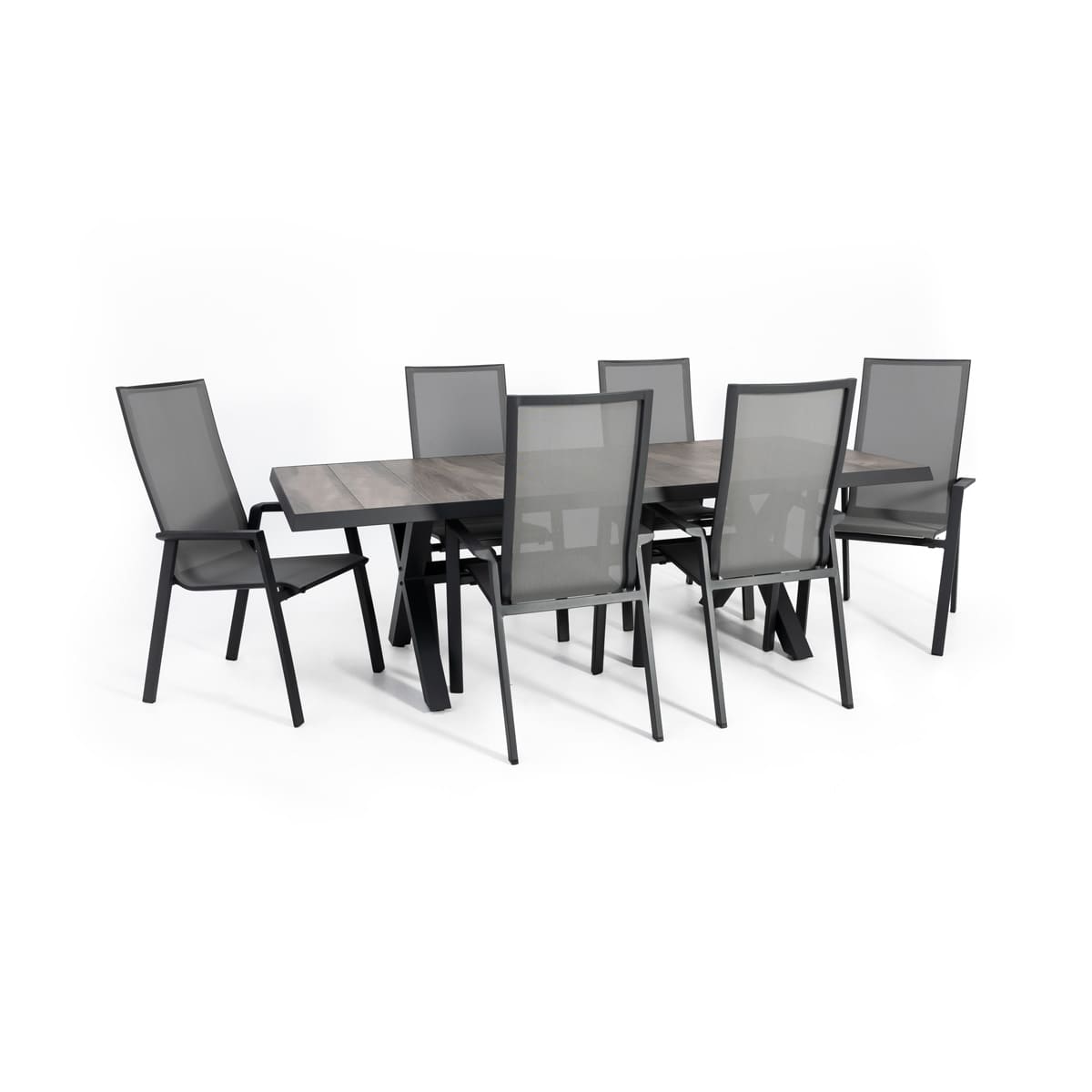 Ensemble à dîner Ribe - 6 chaises et table 40'' x 88''