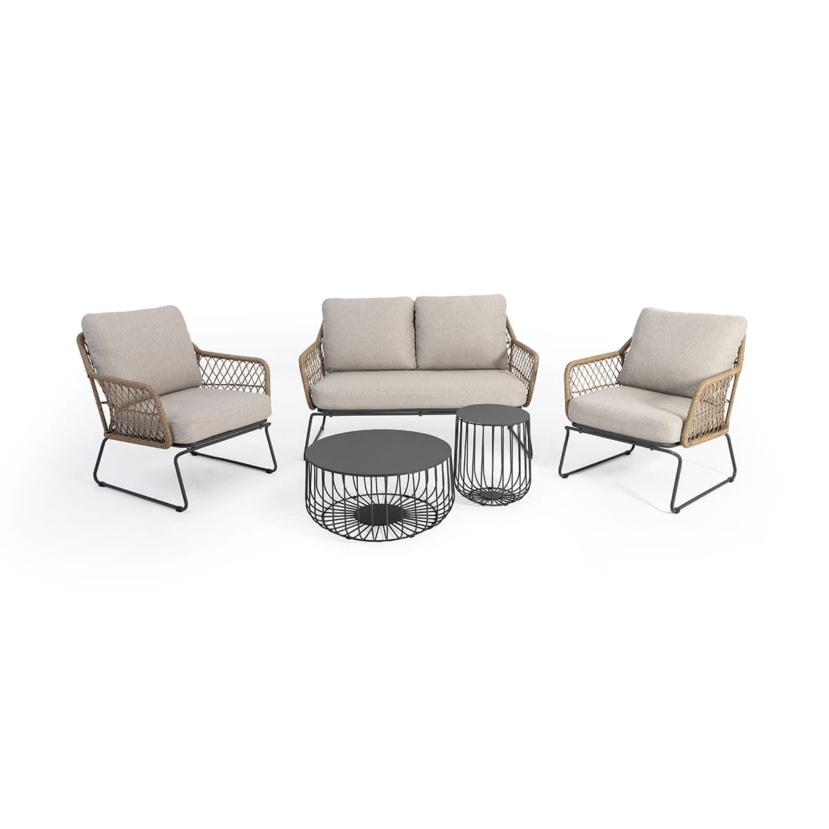 Iris Conversation Set with Coffee Tables