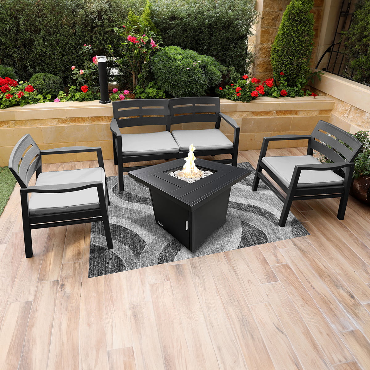 Table foyer Hearth - Noir