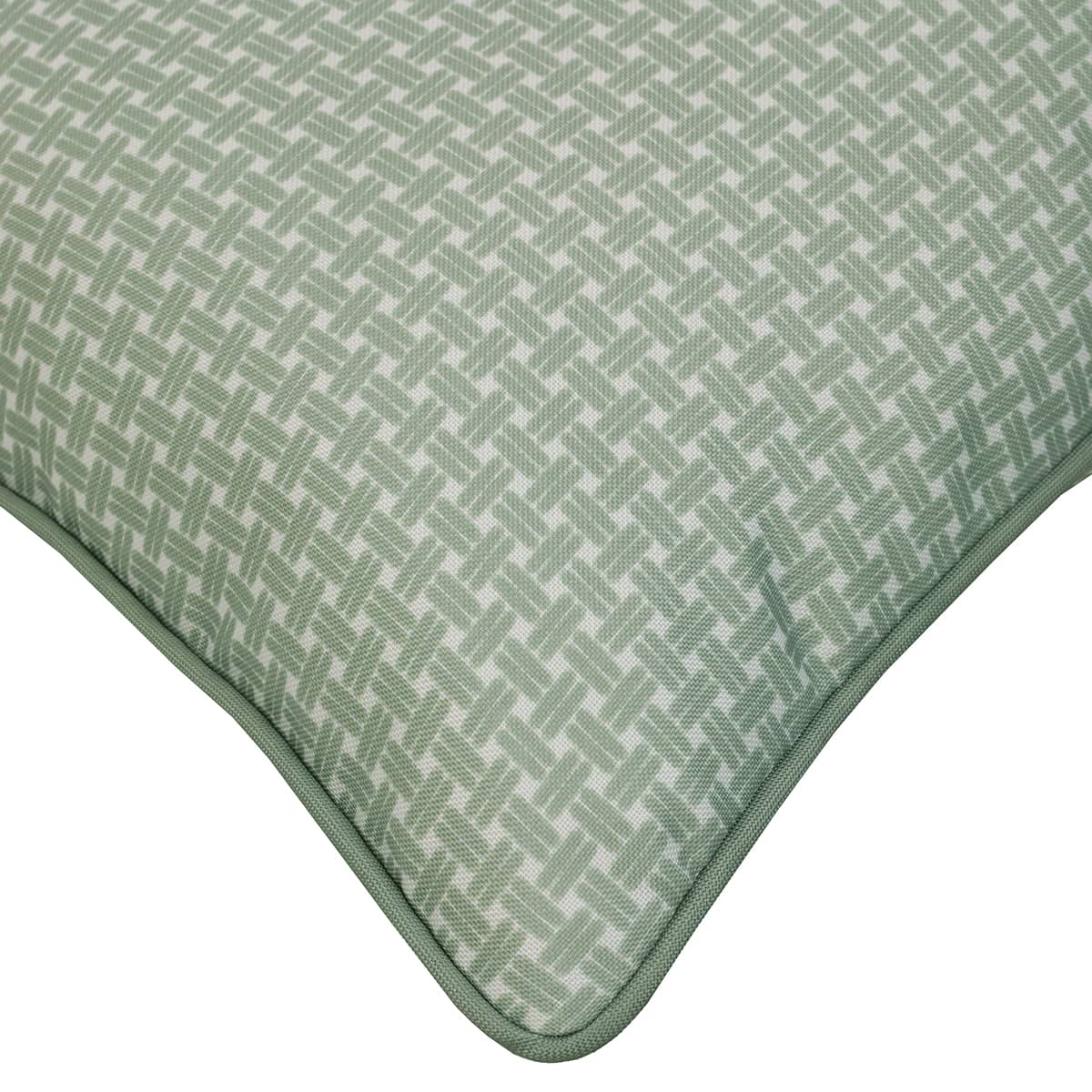 Square Cushion 18x18 in - Sage Geo Print