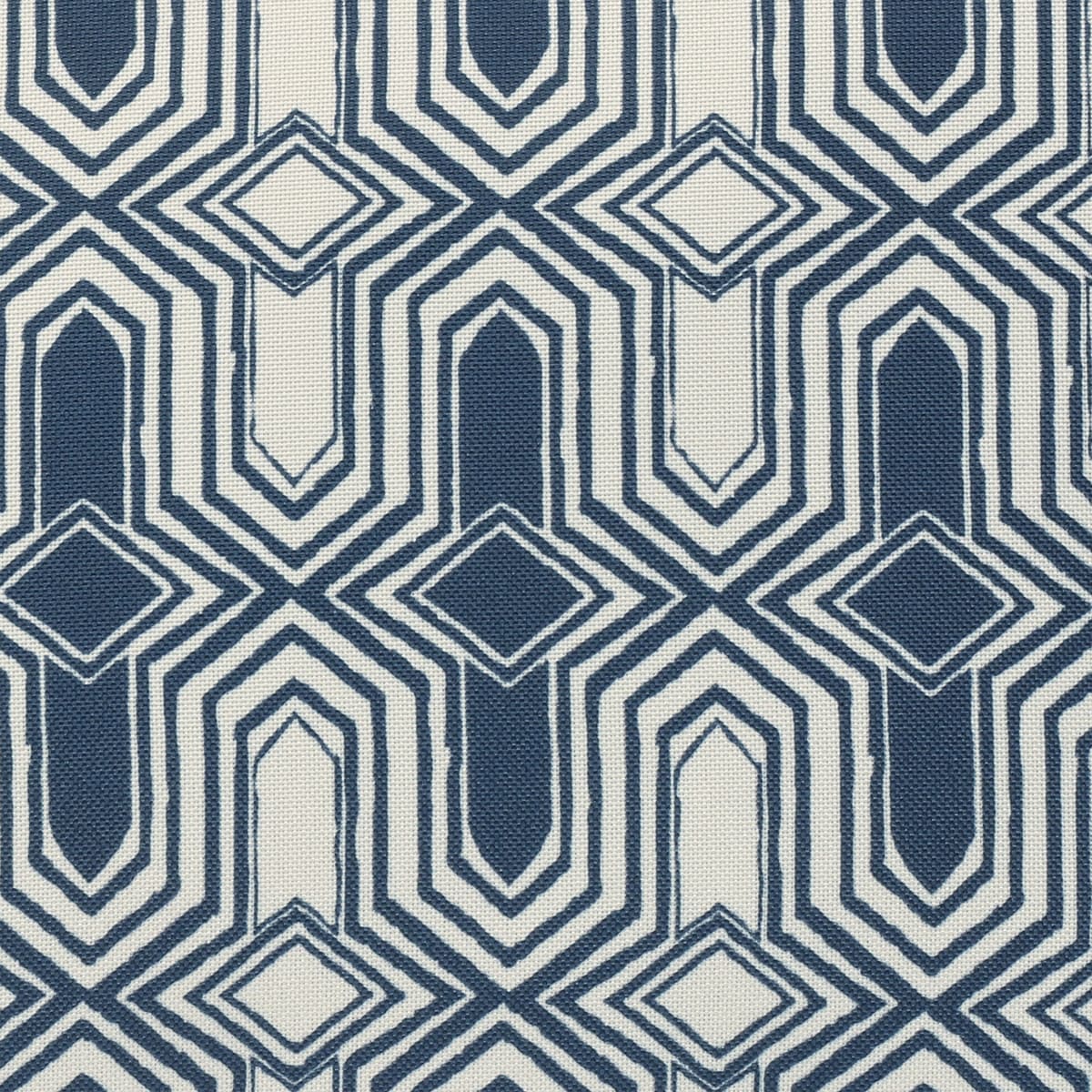 Square Cushion 18x18 in - Blue Geo Print