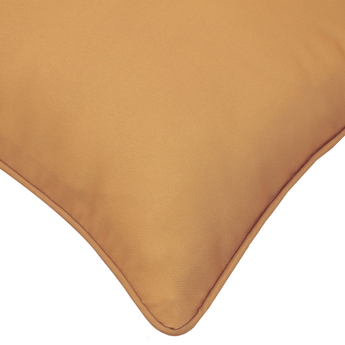 Coussin carré 18x18 po - Jaune safran uni