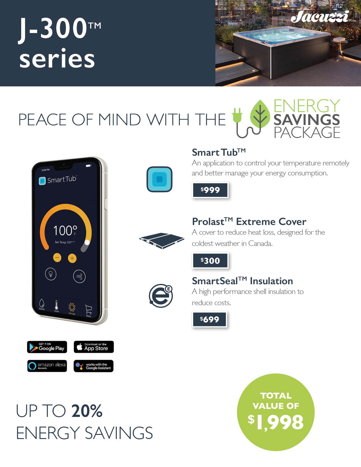 Spa J-345 Platinum - Brushed Gray