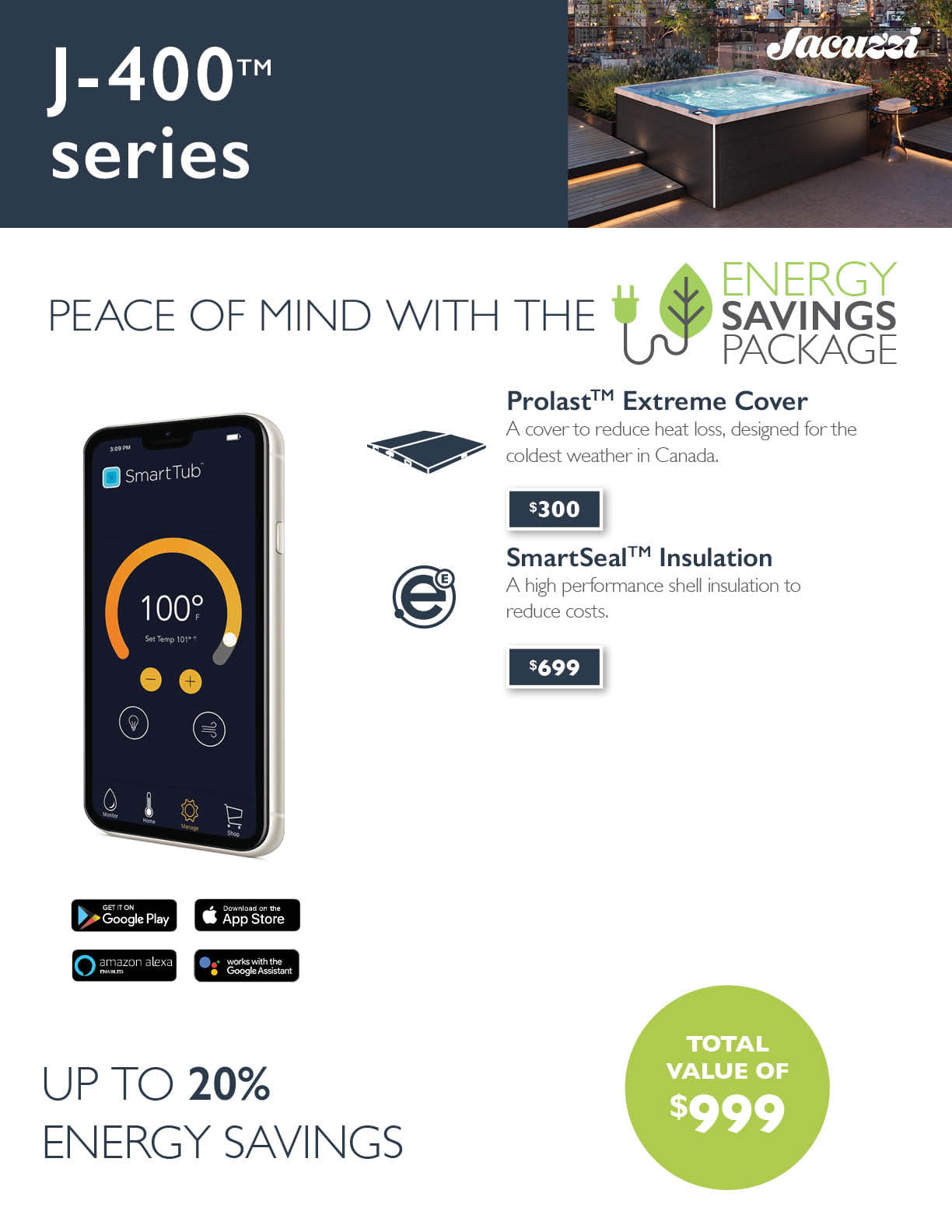 Spa J-495 -Platinum - Smoked Ebony