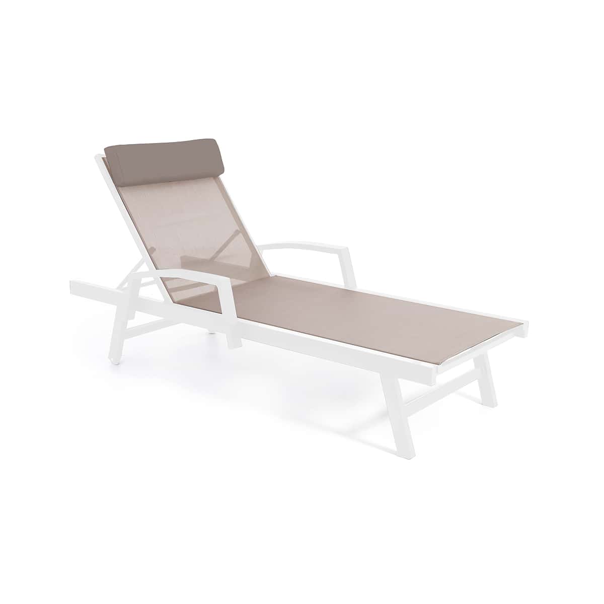 Chaise longue Provence - Blanc