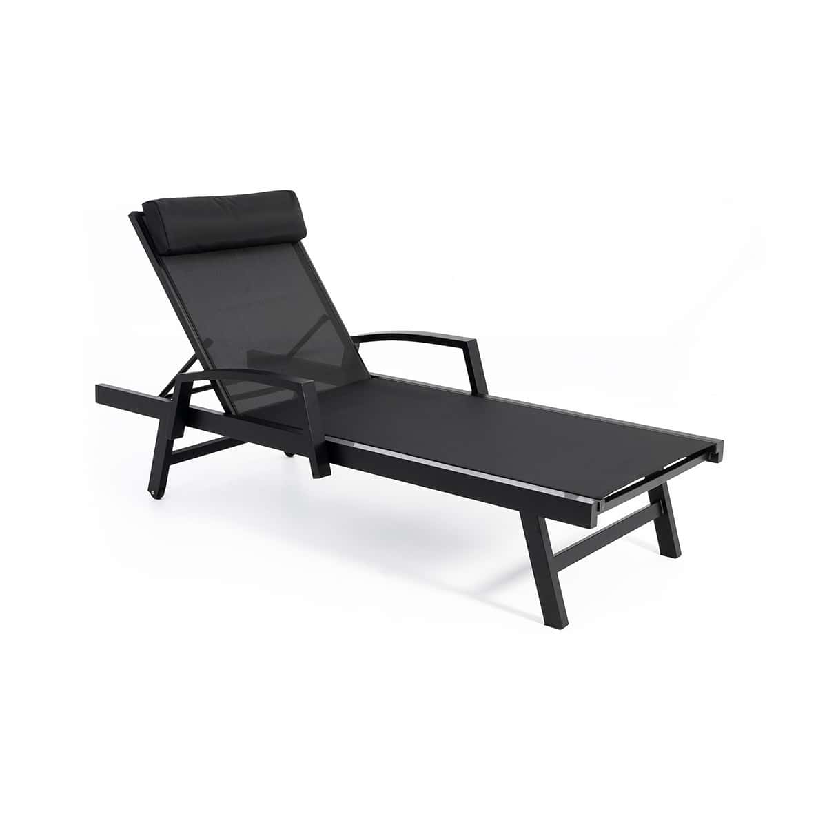 Chaise longue Provence - Noir