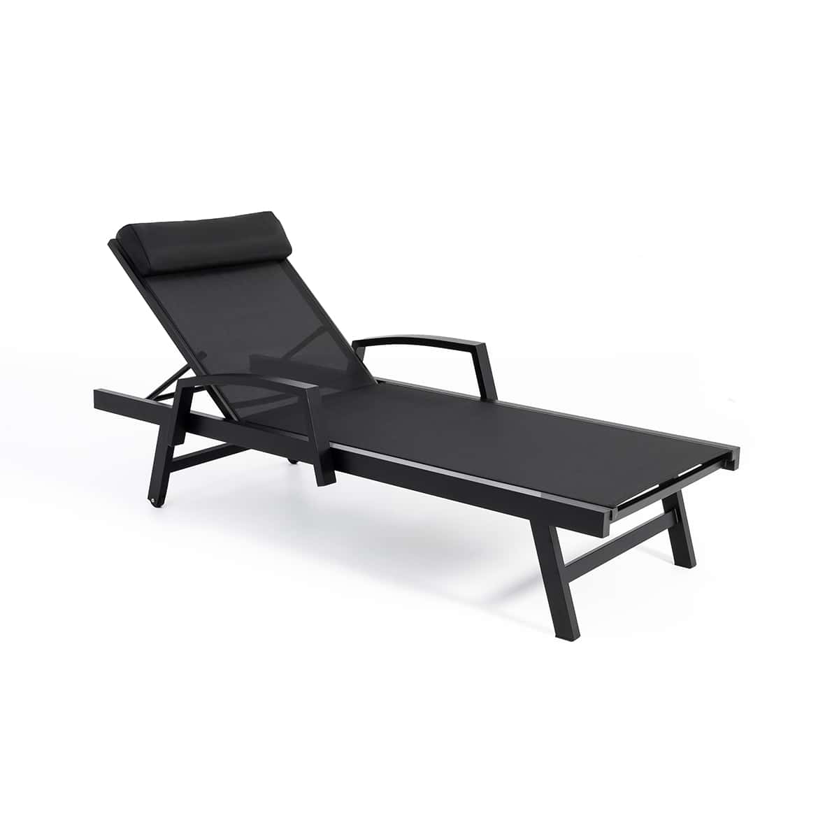 Chaise longue Provence - Noir