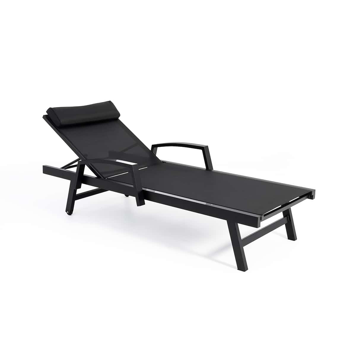 Chaise longue Provence - Noir