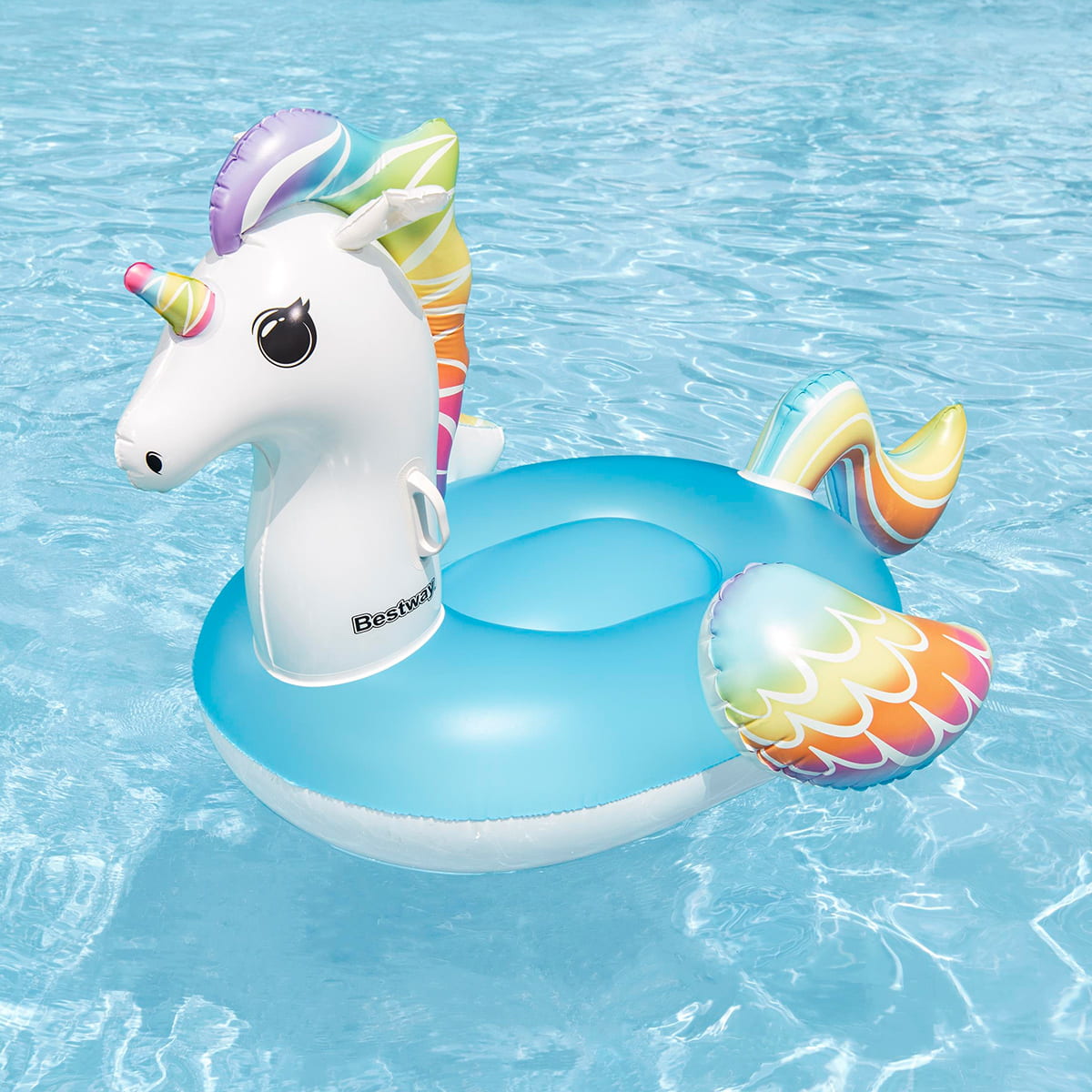 Gonflable à chevaucher licorne