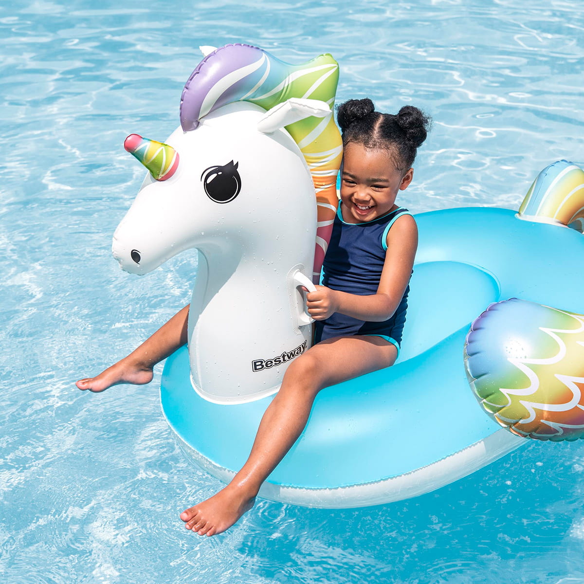 Gonflable à chevaucher licorne