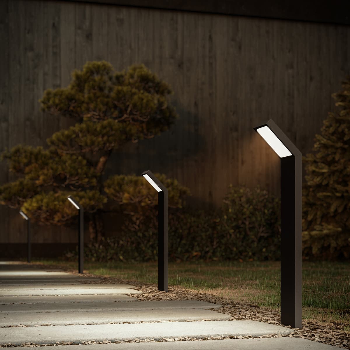 Set of 3 Acute Smart Pathway Lights