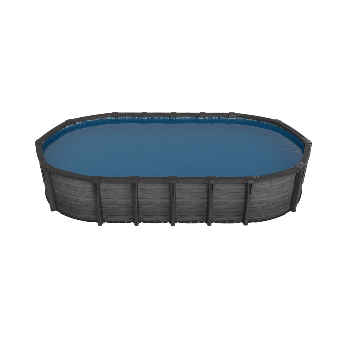 Pine Concrete above ground pool - 12'x15' Oval