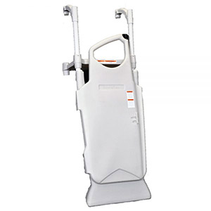 Échelle extérieure InnovaPlas avec porte sécuritaire - Gris perle