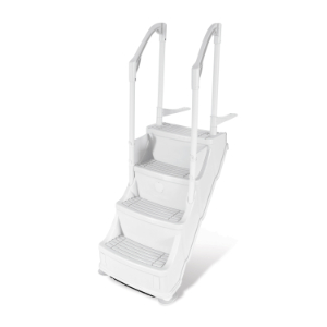 Non-Slip Step for Above-Ground Pool - White