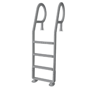 Resin Pool Ladder for Deck - Grey