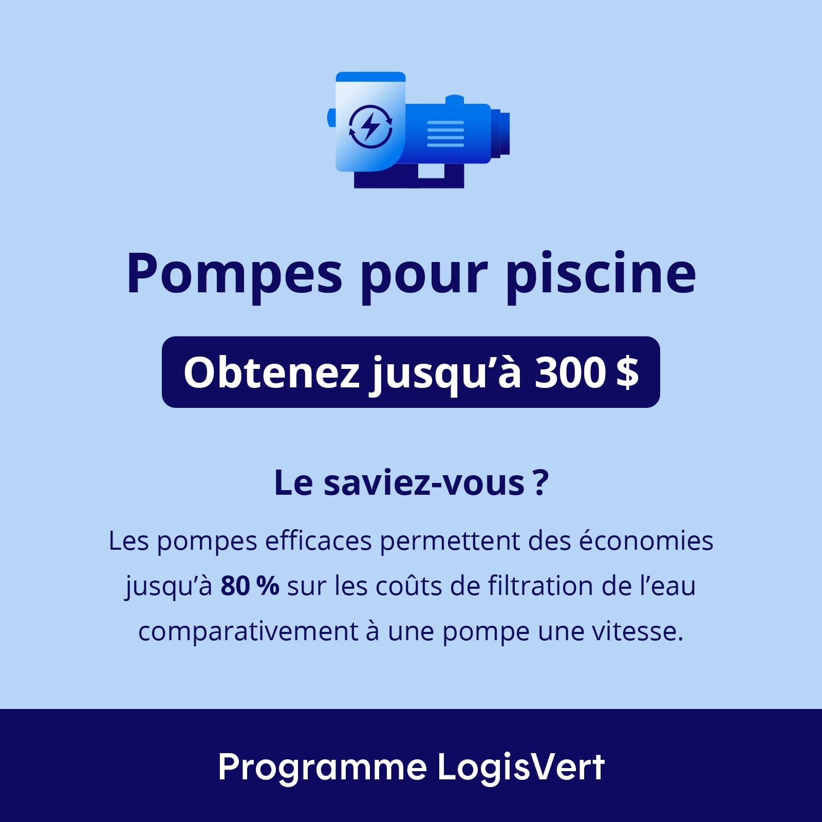 Pompe AI 2HP à vitesse variable - Piscine creusée