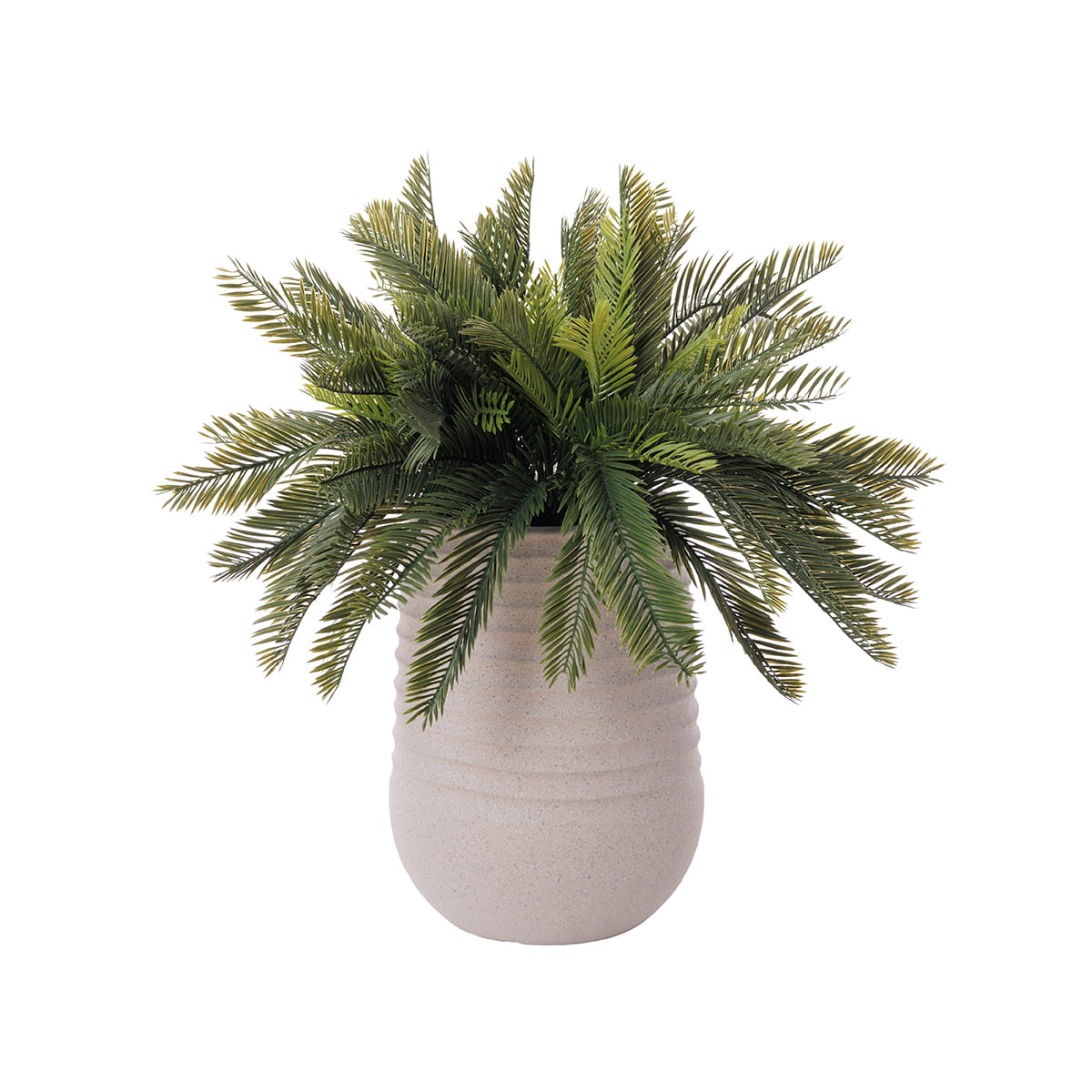 Artificial Cycas Arrangement in Beige Pot