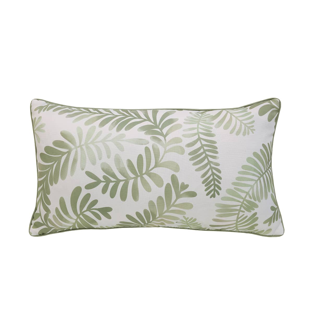 Coussin lombaire 14x26 po - Sauge imprimé
