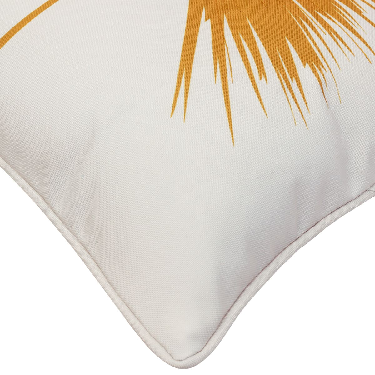 Square Cushion 18x18 in - Yellow Palm Tree Embroidery