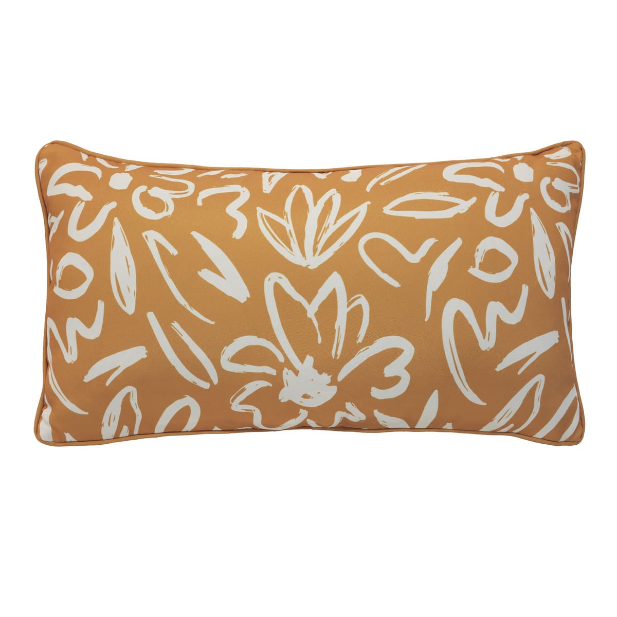 Lumbar Cushion 14x26 in – Yellow Floral