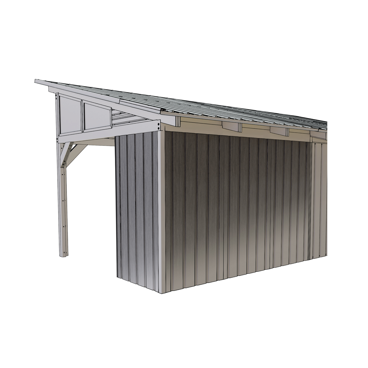 Ensemble de panneaux muraux pour veranda Oslo - Argile