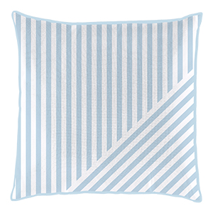 18 in. x 18 in. Square cushion - Aqua groove