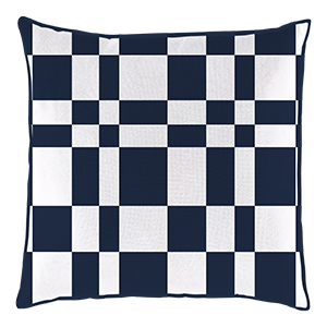 Coussin carré 24x24 po - Tissage de mer