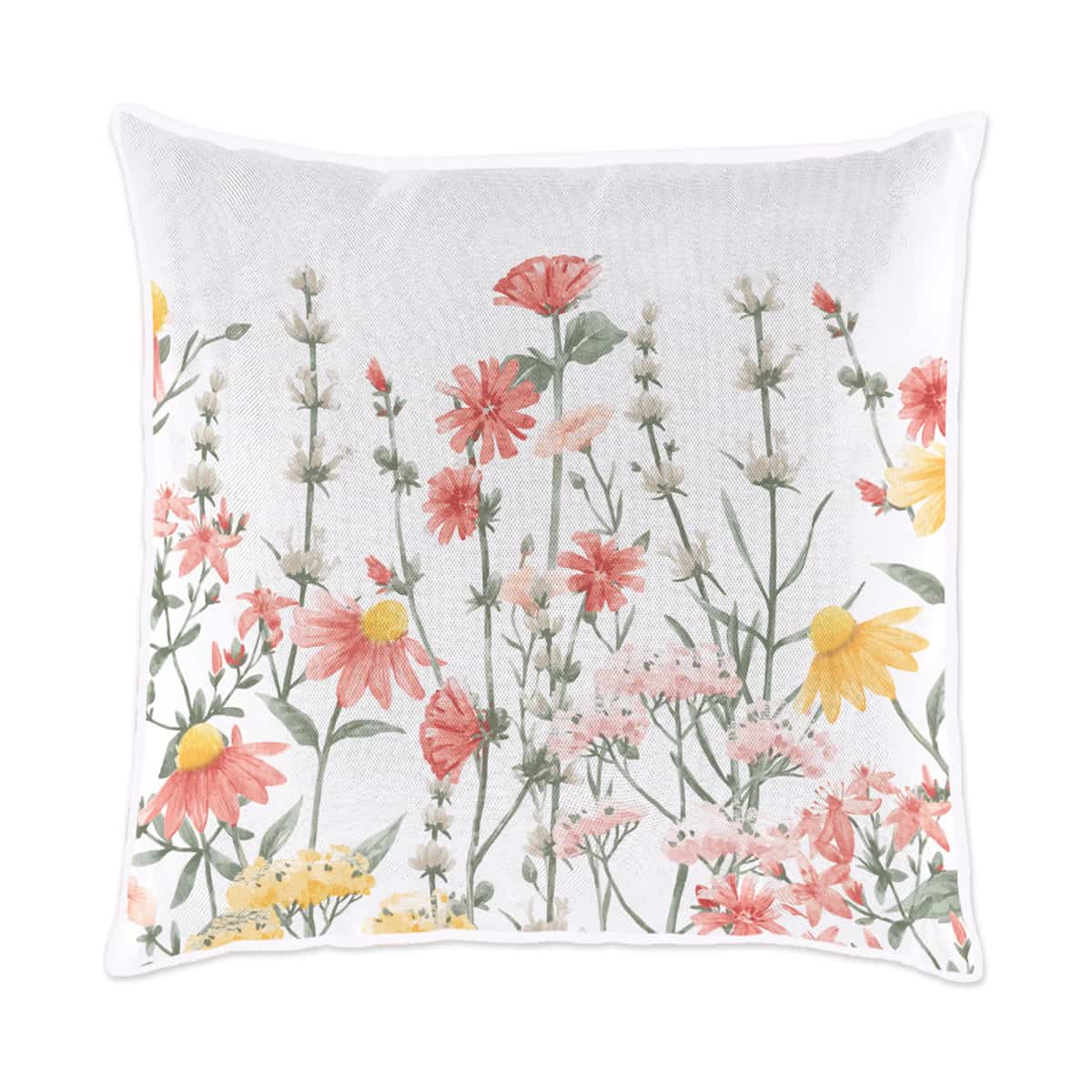 18x18 in Square Cushion - Local flowers