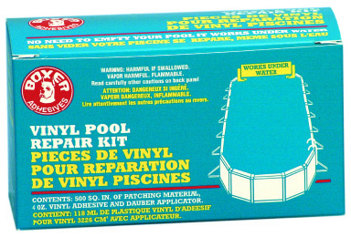 Ensemble réparation colle vinyle pour piscine 4 oz