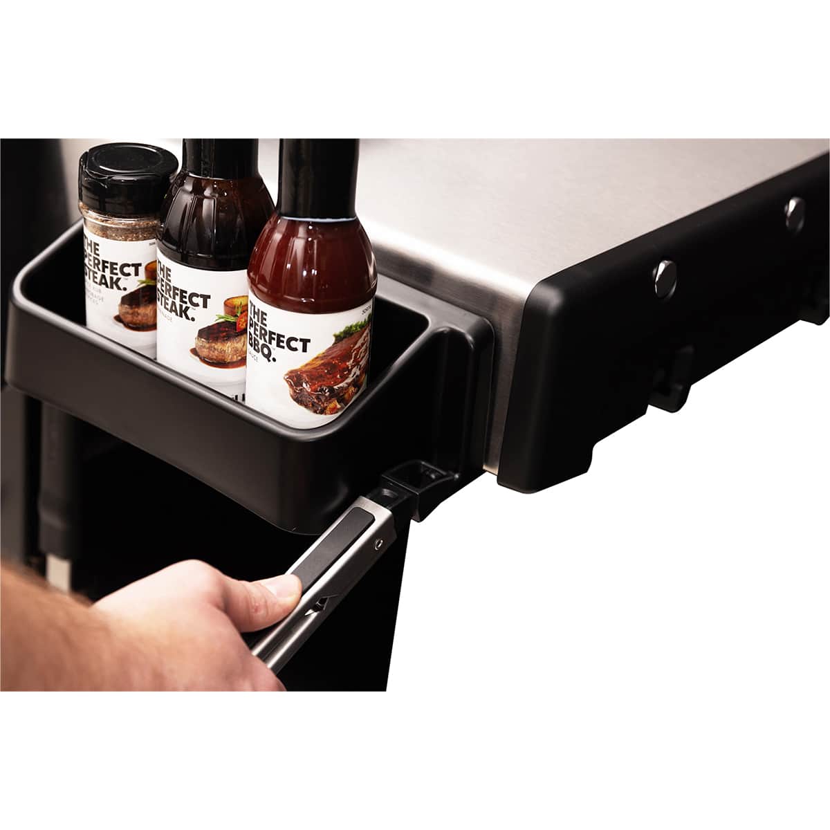 Easy-to-Install Condiment Tray by Broil King