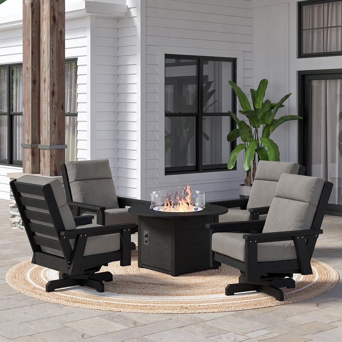 Fauteuil Pivotant à Dossier Haut - Charleston