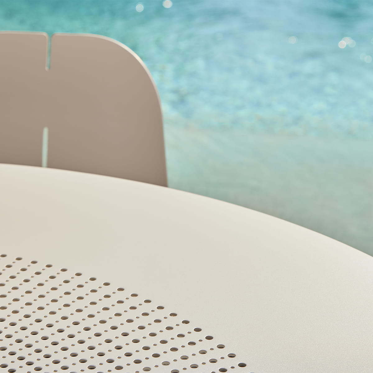 Maldives White Dining Set – 4 Chairs and Round Table