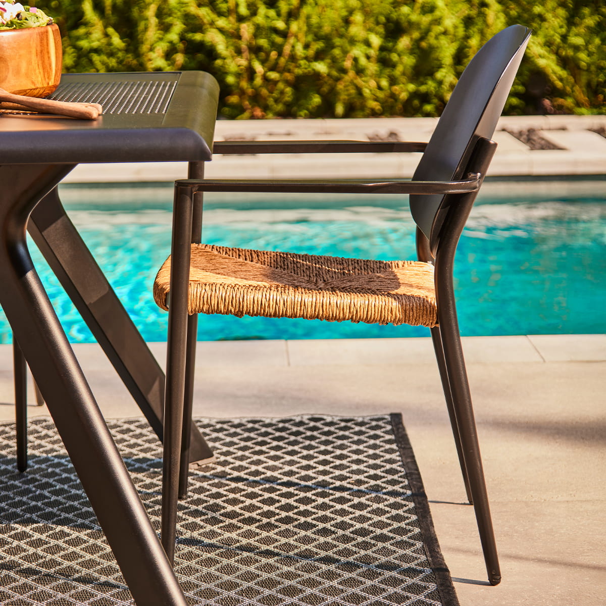 Ensemble à diner Maldives - 6 chaises et table rectangulaire