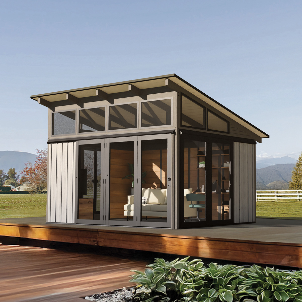 Wooden Pavilion Oslo - 11'x14' Clay