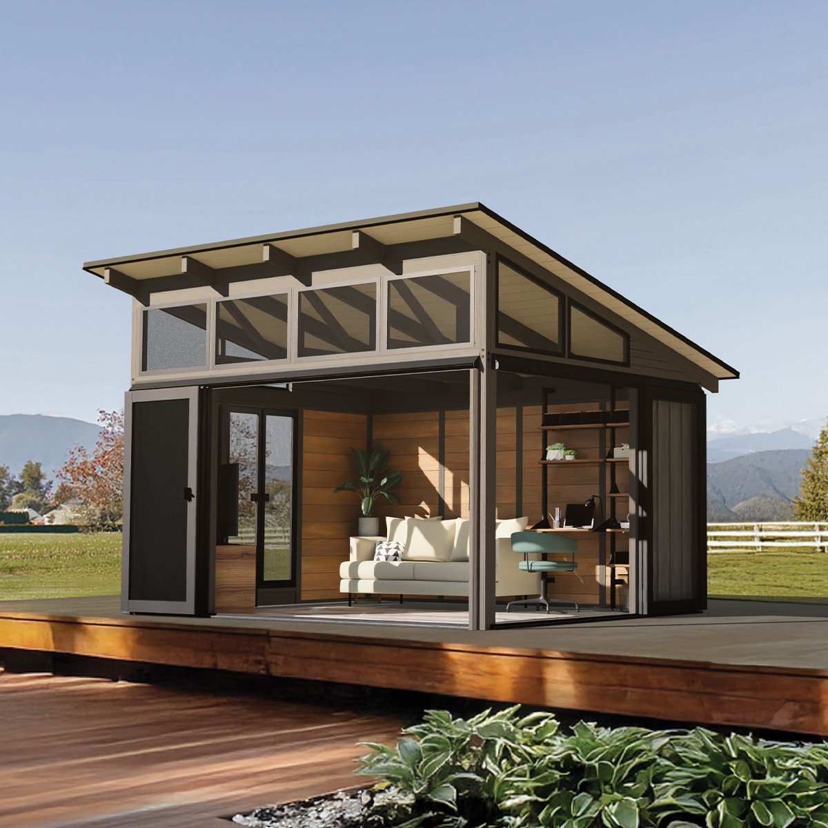 Wooden Pavilion Oslo - 11'x14' Clay