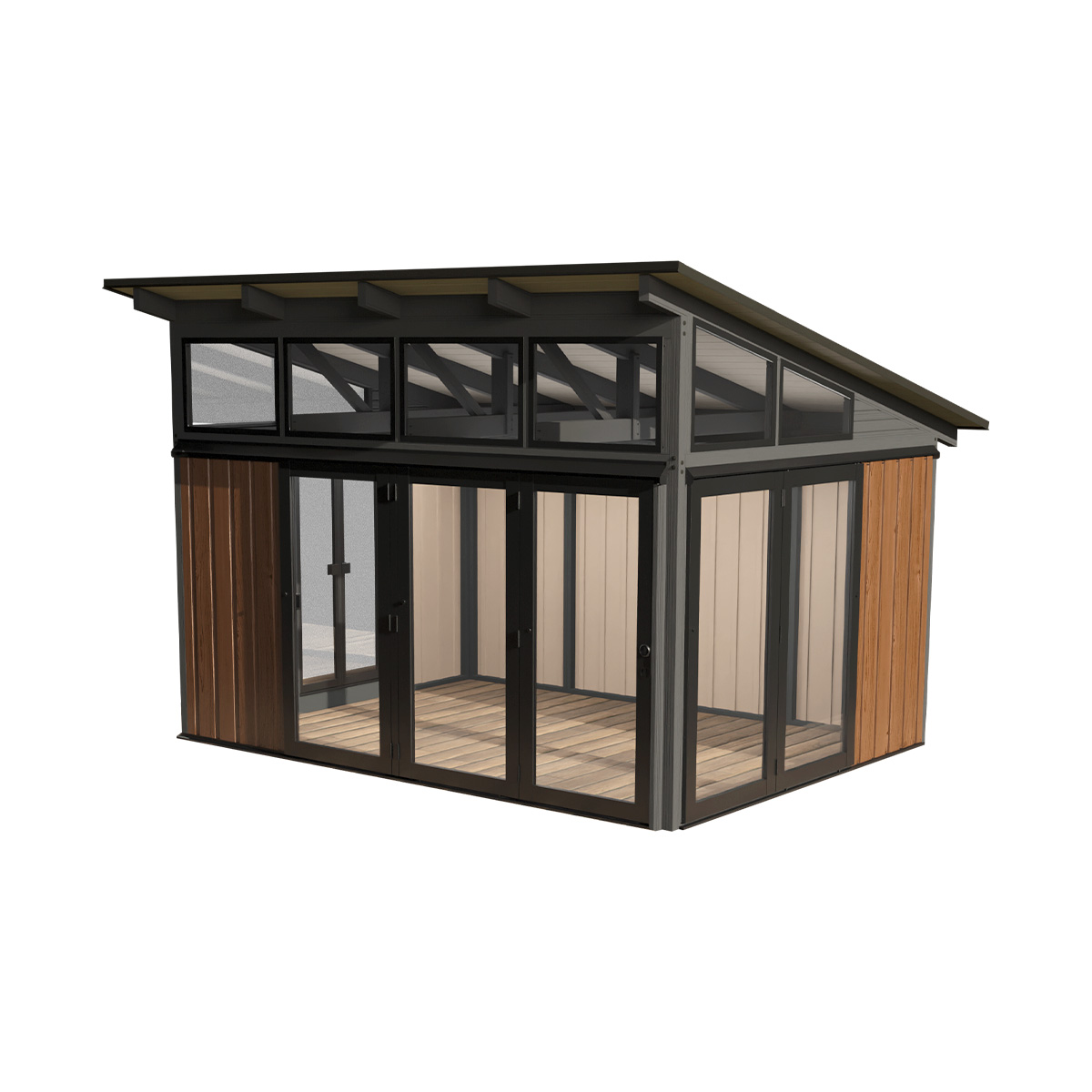 Wooden Pavilion Oslo - 11'x14' Espresso